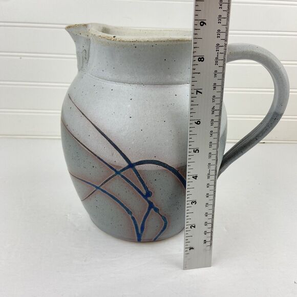 Windholtz Studio Pottery Large 8.5" Water Jug Pitcher Signed USA Made Vintage - Picture 7 of 9
